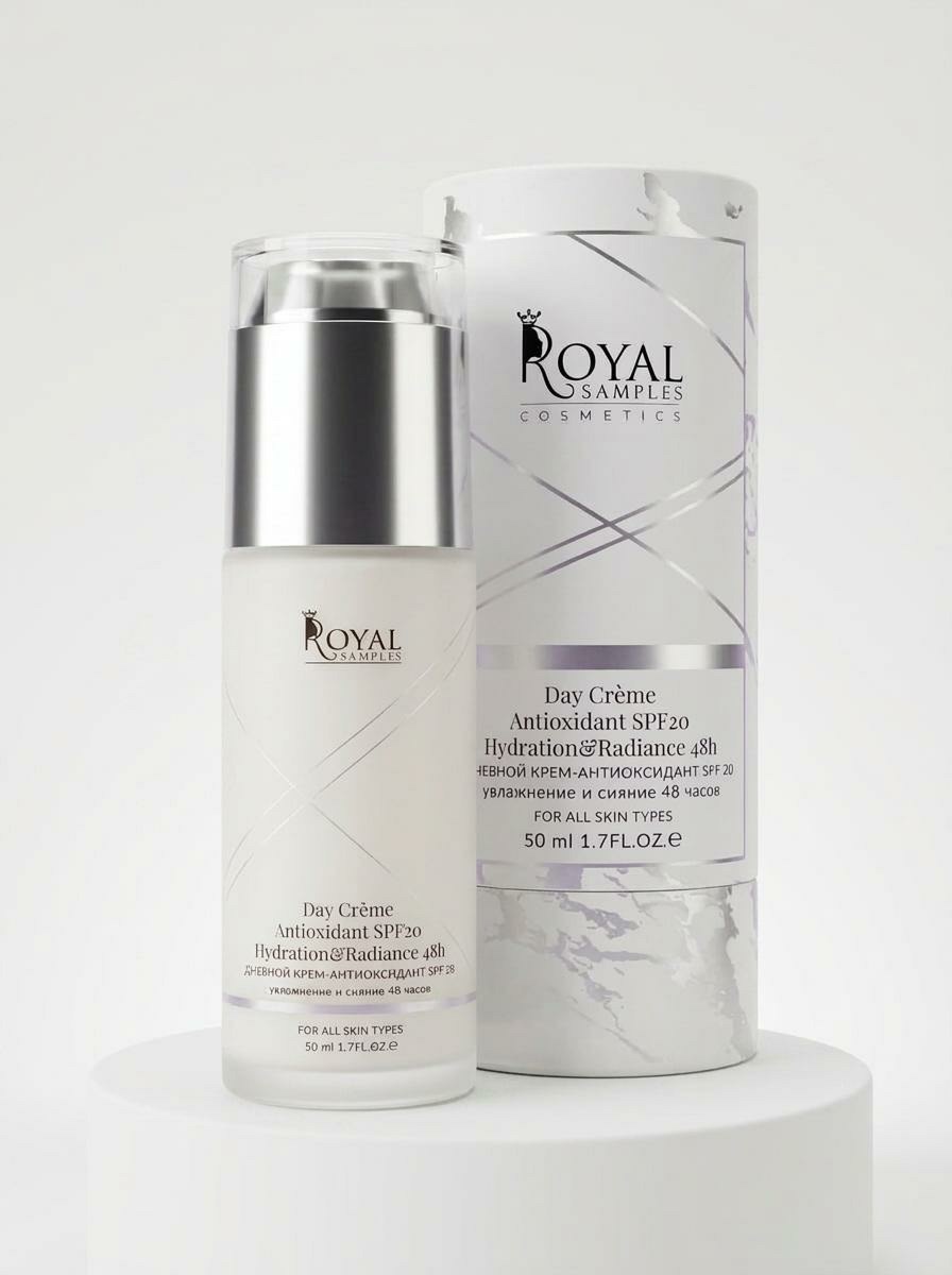 Дневной крем-антиоксидант Day Creme SPF20 Royal Samples с тубой-упаковкой