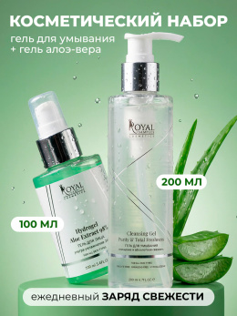 Набор косметический: Гель для умывания 200 мл и Гидрогель алоэ 100 мл